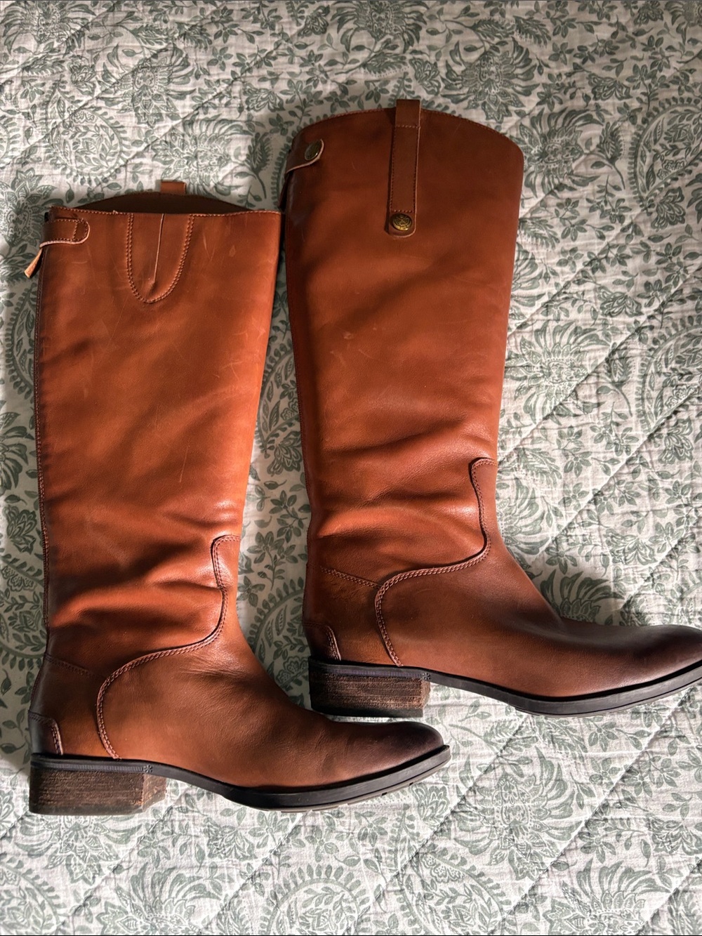 Sam Edelman Tall Riding Boots - Cognac Brown
